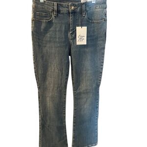 Cosmic Blue Love Designer Dark‎ Wash Denim Jeans Classic Fit Women's 27P